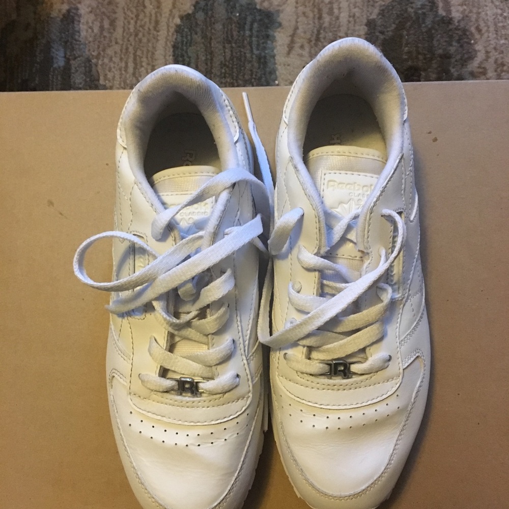 White Reebok sneakers for girls size 3